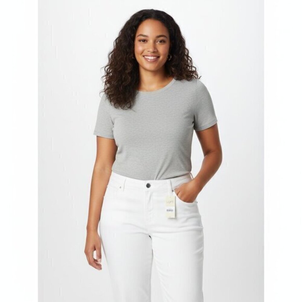 NWT LOFT The Perfect Straight White Pants 10